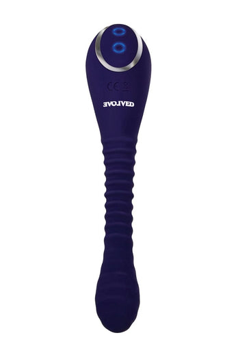 Evolved - Bendable Sucker Dual-Ended Vibrator - Purple - Stag Shop