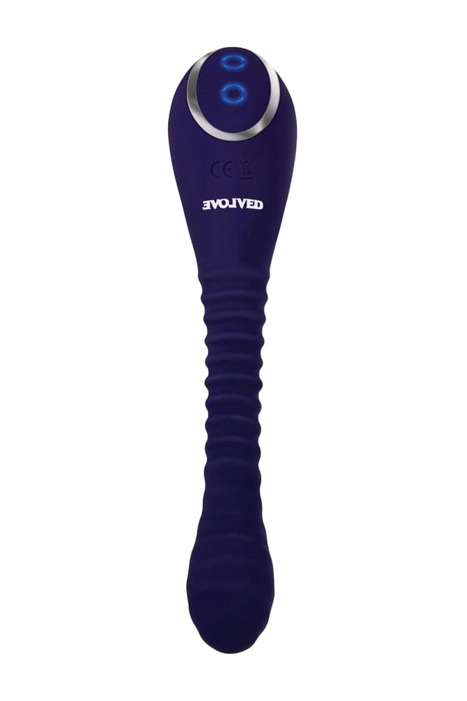 Evolved - Bendable Sucker Dual-Ended Vibrator - Purple - Stag Shop