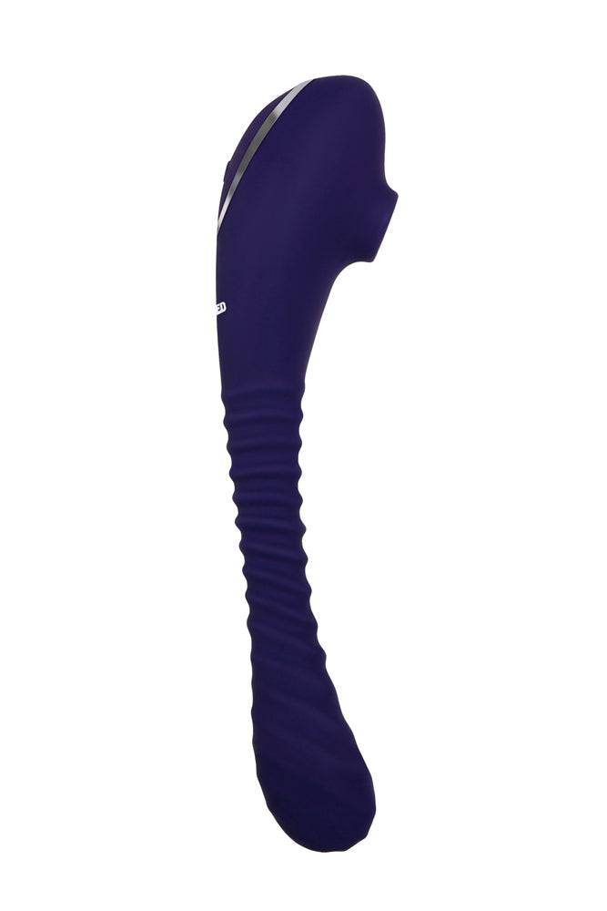 Evolved - Bendable Sucker Dual-Ended Vibrator - Purple - Stag Shop