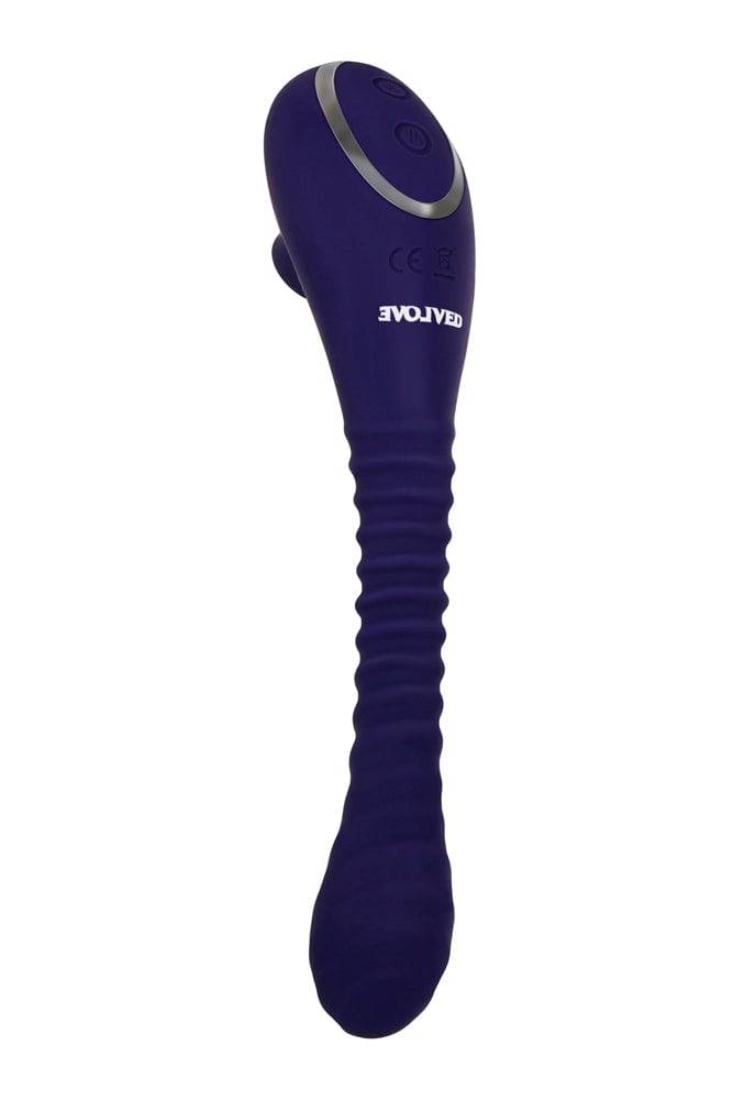 Evolved - Bendable Sucker Dual-Ended Vibrator - Purple - Stag Shop