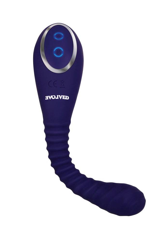 Evolved - Bendable Sucker Dual-Ended Vibrator - Purple - Stag Shop