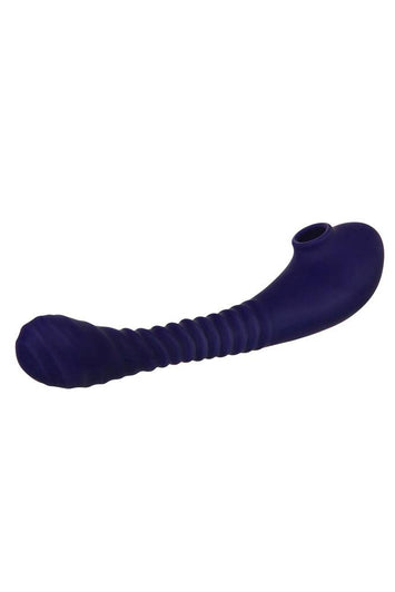 Evolved - Bendable Sucker Dual-Ended Vibrator - Purple - Stag Shop