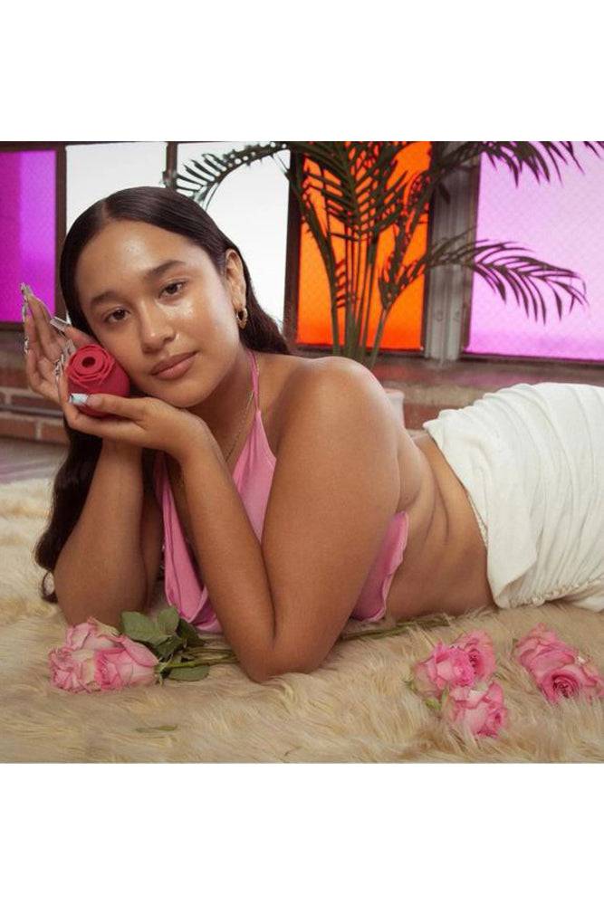 Voodoo Toys - Beso Flower Power Air Pulse Rose Vibe - Red - Stag Shop