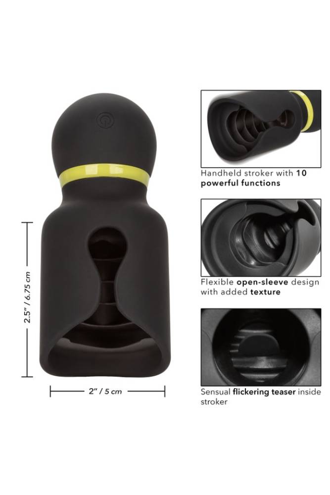 Cal Exotics - Boundless - Flickering & Vibrating Head Stroker - Black - Stag Shop