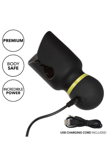 Cal Exotics - Boundless - Flickering & Vibrating Head Stroker - Black - Stag Shop