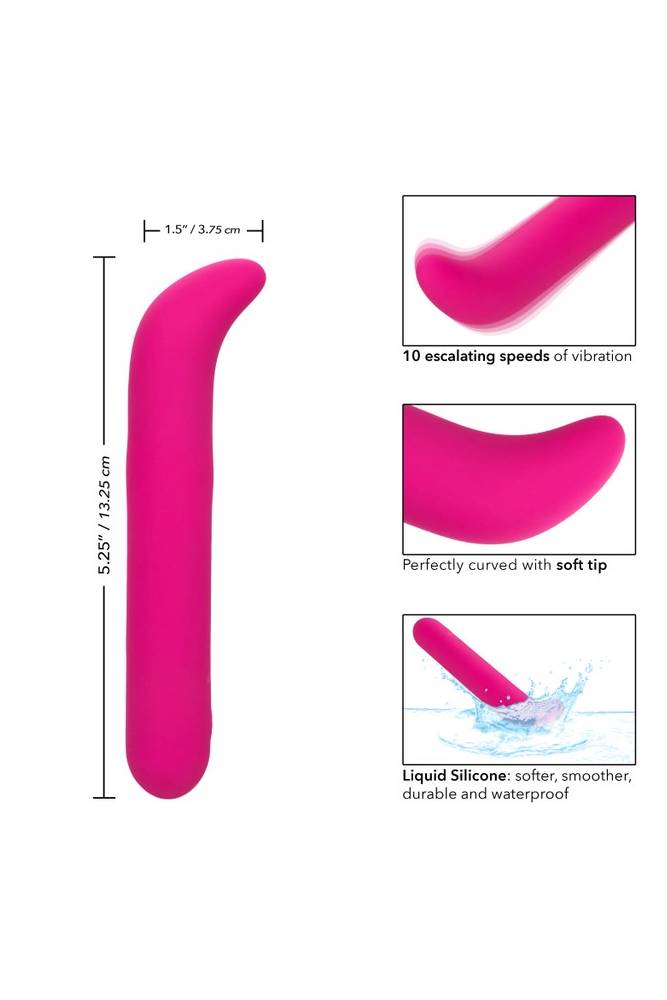 Cal Exotics - Bliss - Liquid Silicone G-Spot Vibrator - Pink - Stag Shop