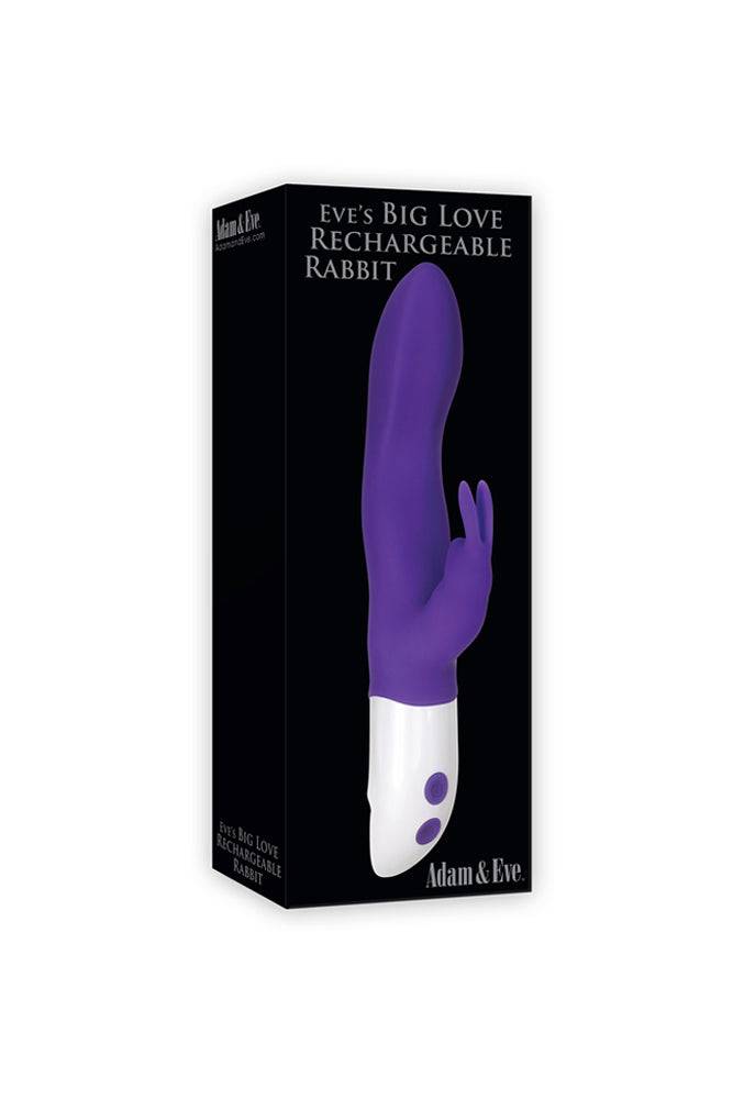 Adam & Eve - Eve's Big Love Rechargeable Rabbit - Purple - Stag Shop
