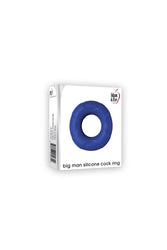 Adam & Eve - Big Man Silicone Cock Ring - Blue - Stag Shop