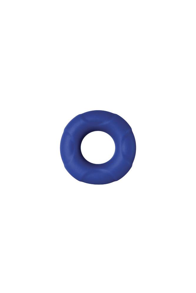 Adam & Eve - Big Man Silicone Cock Ring - Blue - Stag Shop