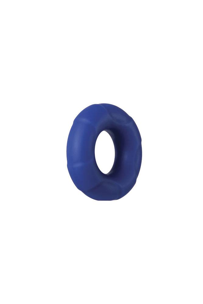 Adam & Eve - Big Man Silicone Cock Ring - Blue - Stag Shop