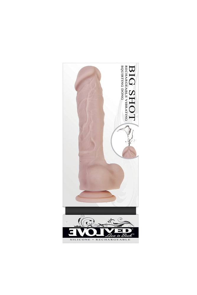 Evolved - Big Shot Squirting & Vibrating Dildo - Stag Shop