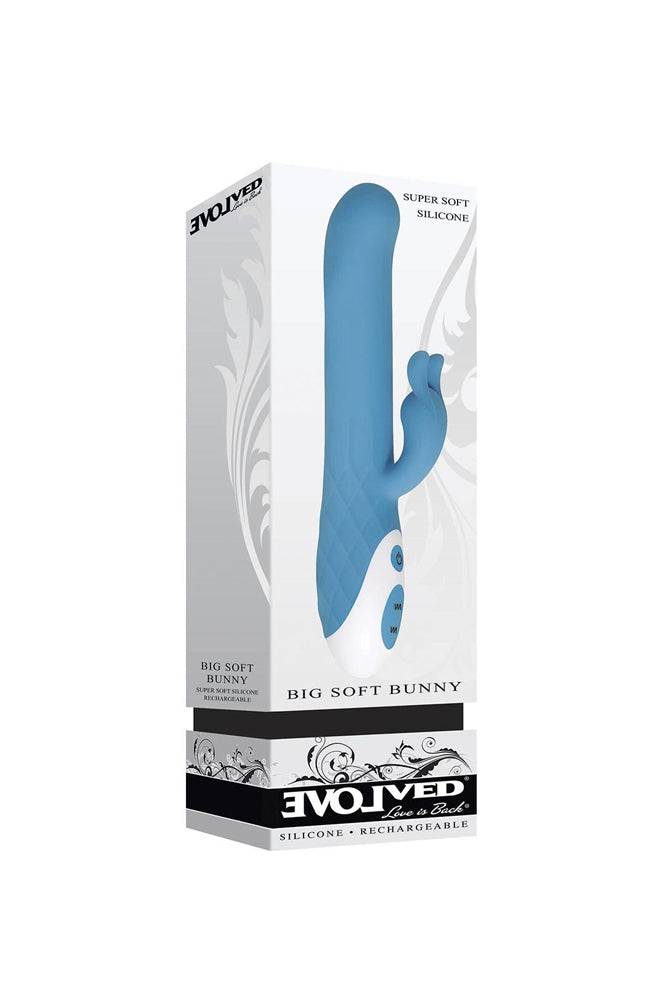 Evolved - Big Soft Bunny Vibrator - Blue - Stag Shop