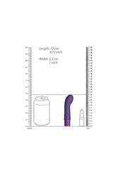 Shots - Royal Gems - Bijou Rechargeable Silicone Bullet Vibrator - Purple - Stag Shop