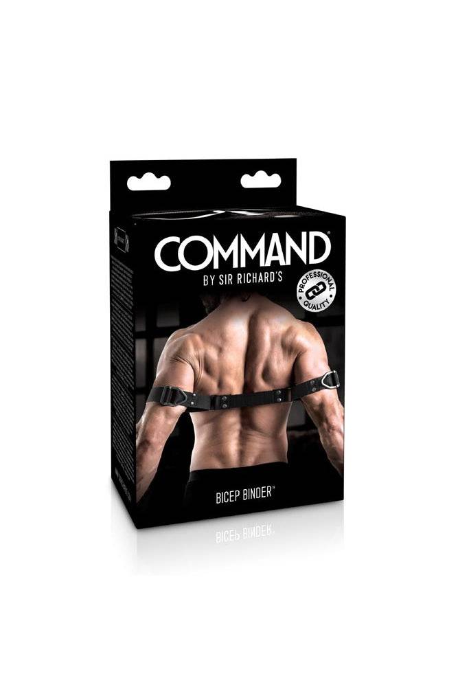 Pipedream - Command by Sir Richard's - Bicep Binder Cuffs - Black - Stag Shop