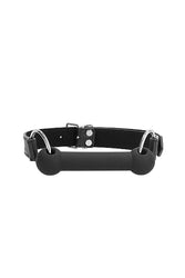 Ouch by Shots Toys - Black & White - Silicone Bit Gag - Black - Stag Shop