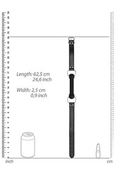 Ouch by Shots Toys - Black & White - Silicone Bit Gag - Black - Stag Shop