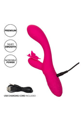 Cal Exotics - Rechargeable Butterfly Kiss Flutter Vibrator - Pink - Stag Shop