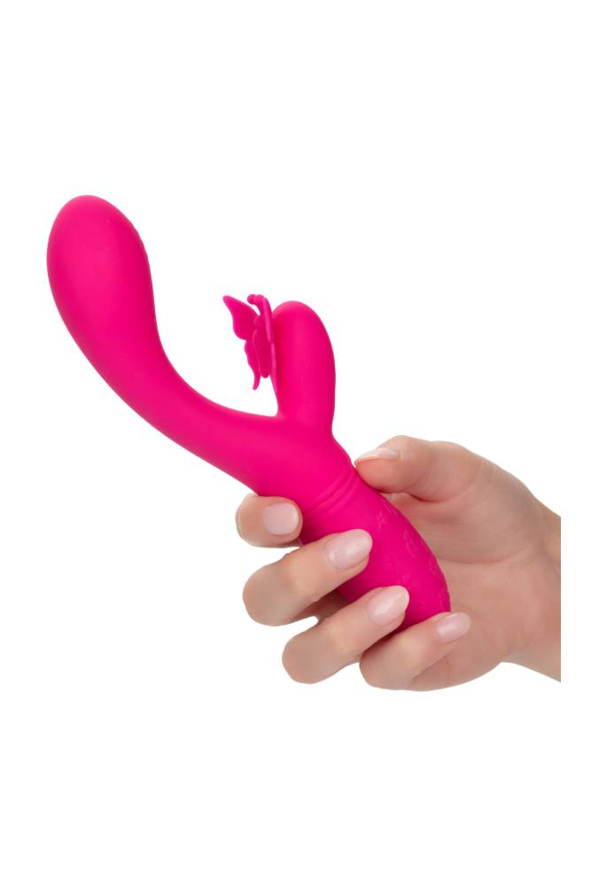 Cal Exotics - Rechargeable Butterfly Kiss Flutter Vibrator - Pink - Stag Shop