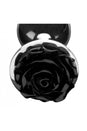 XR Brands - Booty Sparks - Black Rose Anal Plug - Medium - Stag Shop
