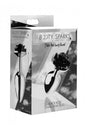 XR Brands - Booty Sparks - Black Rose Anal Plug - Small - Stag Shop