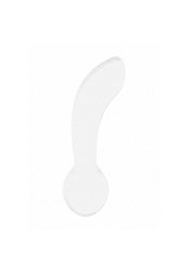 Shots Toys - Chrystalino - Blaze Glass Butt Plug - White - Stag Shop