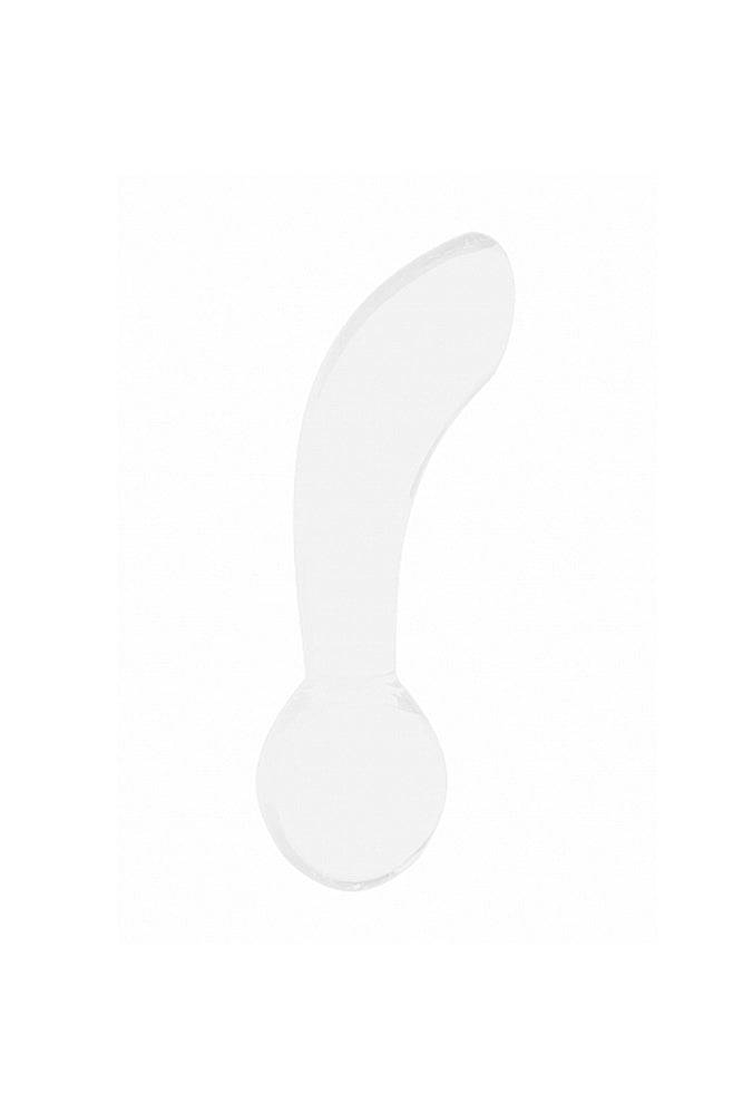 Shots Toys - Chrystalino - Blaze Glass Butt Plug - White - Stag Shop