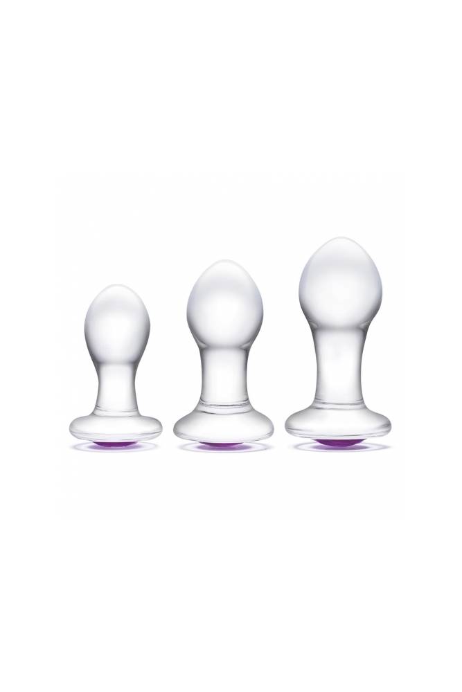 Gläs - 3 Pc Bling Bling Anal Training Kit - Clear - Stag Shop