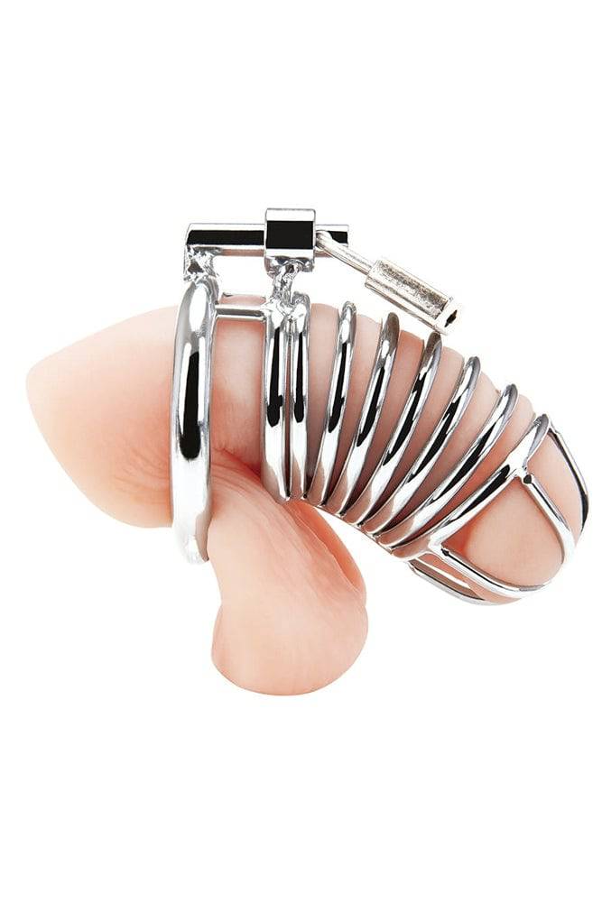 Blue Line Deluxe Metal Lockable Chastity Cage