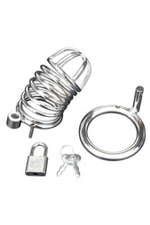 Electric Eel - Blue Line - Deluxe Chastity Cock Cage - Stag Shop