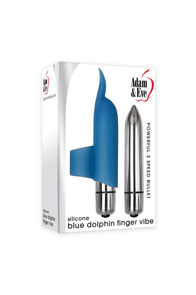 Adam & Eve - Blue Dolphin Finger Vibe | Stag Shop Adam & Eve - Blue Dolphin Finger Vibe | Stag Shop
