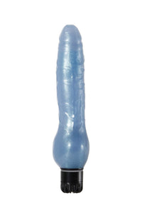 Thumbnail for Adam & Eve - Blue Dolphin Vibrator - Glitter Blue - Stag Shop
