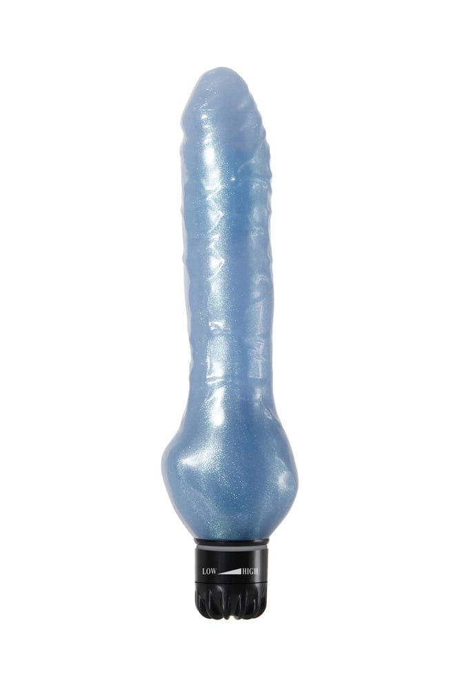 Adam & Eve - Blue Dolphin Vibrator - Glitter Blue - Stag Shop