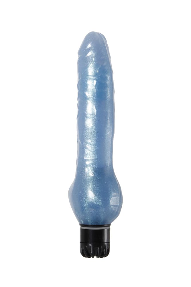 Adam & Eve - Blue Dolphin Vibrator - Glitter Blue - Stag Shop
