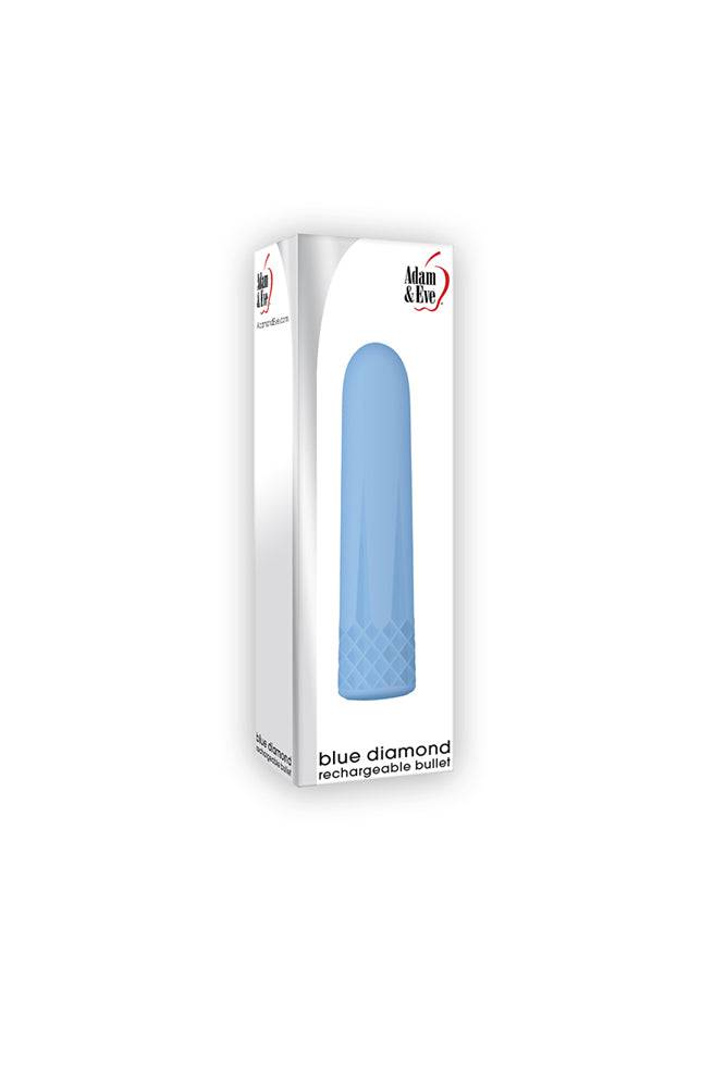 Adam & Eve - Blue Diamond Rechargeable Bullet - Blue - Stag Shop