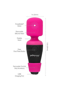 Thumbnail for PalmPower - Pocket Rechargeable Mini Massage Wand - Stag Shop