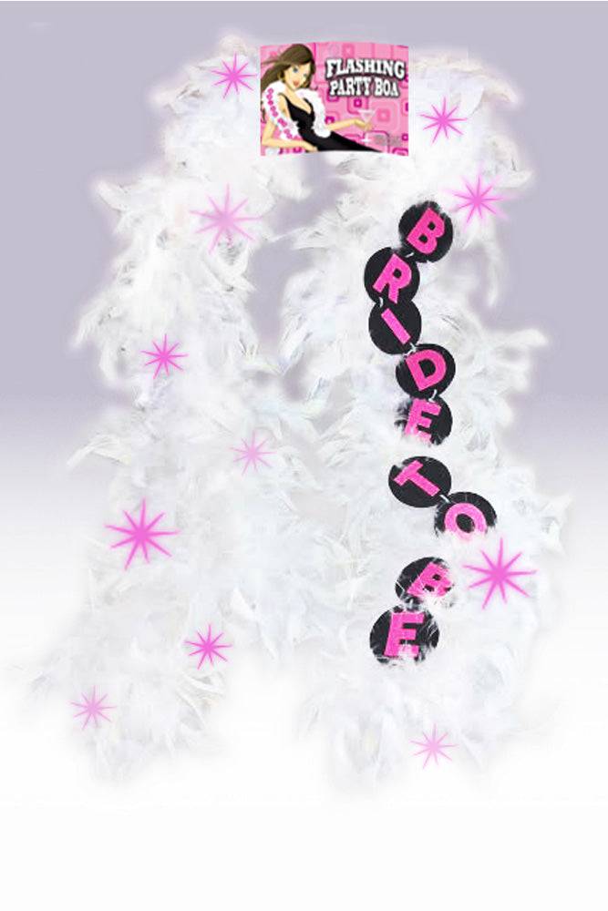 Little Genie - Bride To Be Feather Boa - White - Stag Shop