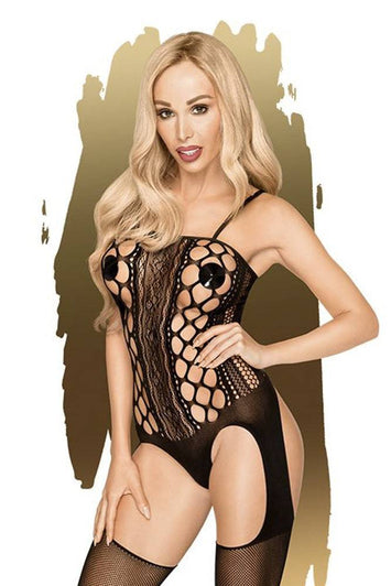 Penthouse Lingerie - Bomb Squad Bodystocking - Black - Stag Shop