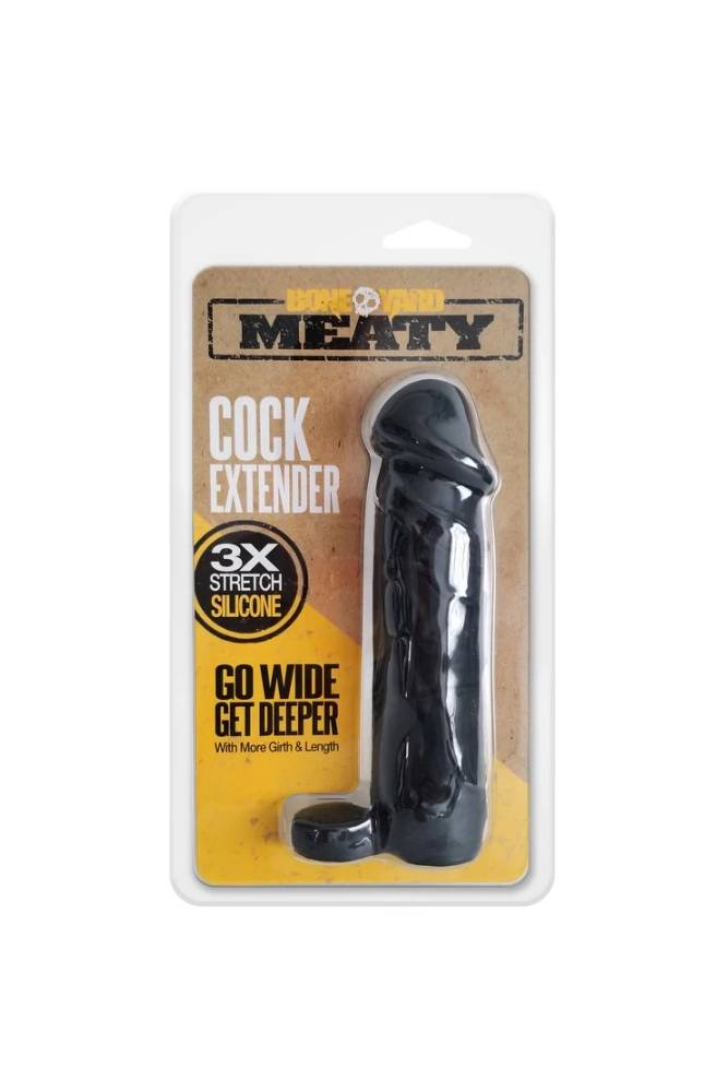 Channel 1 Releasing - Boneyard - Meaty Cock Extender - Black - Stag Shop