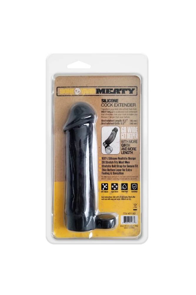 Channel 1 Releasing - Boneyard - Meaty Cock Extender - Black - Stag Shop