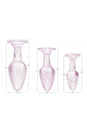 XR Brands - Booty Sparks - Glitter Gem Anal Plug Set - Pink - Stag Shop