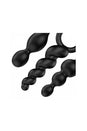 Satisfyer - Booty Call 3-Piece Plug Set - Black - Stag Shop