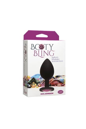 Doc Johnson - Booty Bling Large Butt Plug - Assorted - Stag Shop