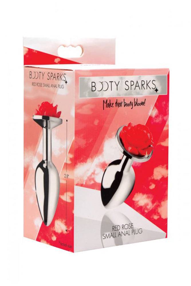 XR Brands - Booty Sparks - Red Rose - Anal Plug - Small - Stag Shop