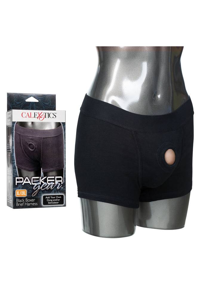 Cal Exotics - Packer Gear - Boxer Brief Harness - Black-XL/2X - Stag Shop