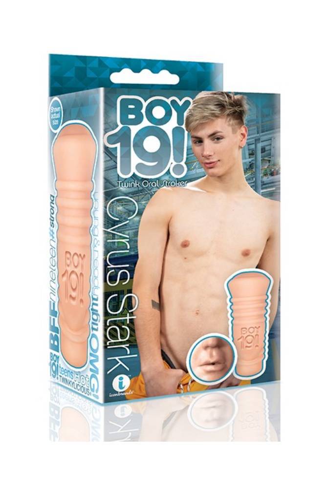 Icon Brands - BOY 19 Teen Twink - Cyrus Stark - Custom Oral Masturbator - Stag Shop
