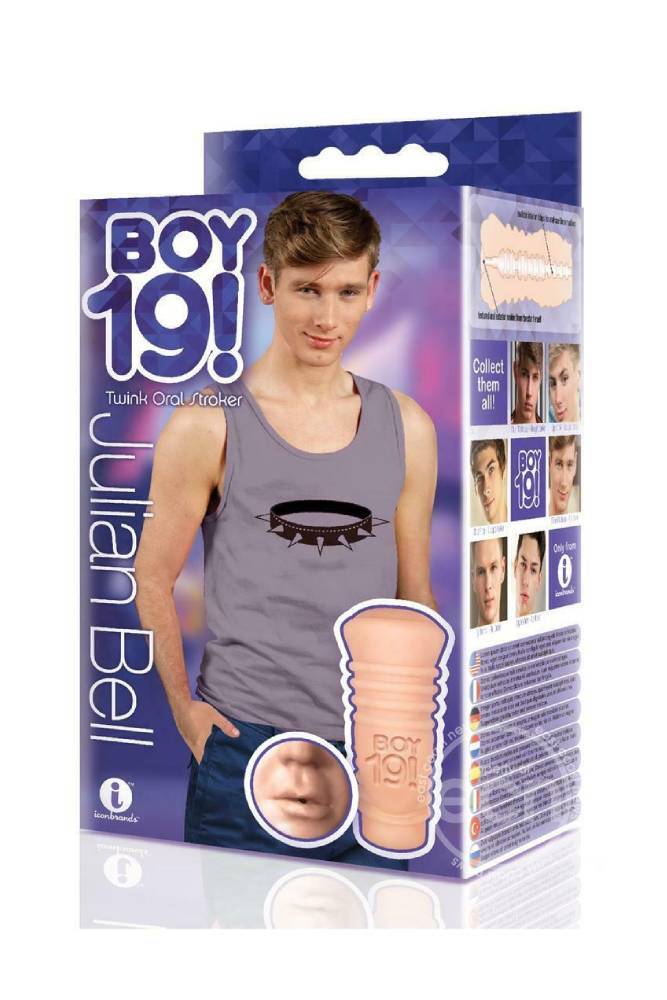 Icon Brands - BOY 19 Teen Twink - Julian Bell - Custom Oral Masturbator - Stag Shop