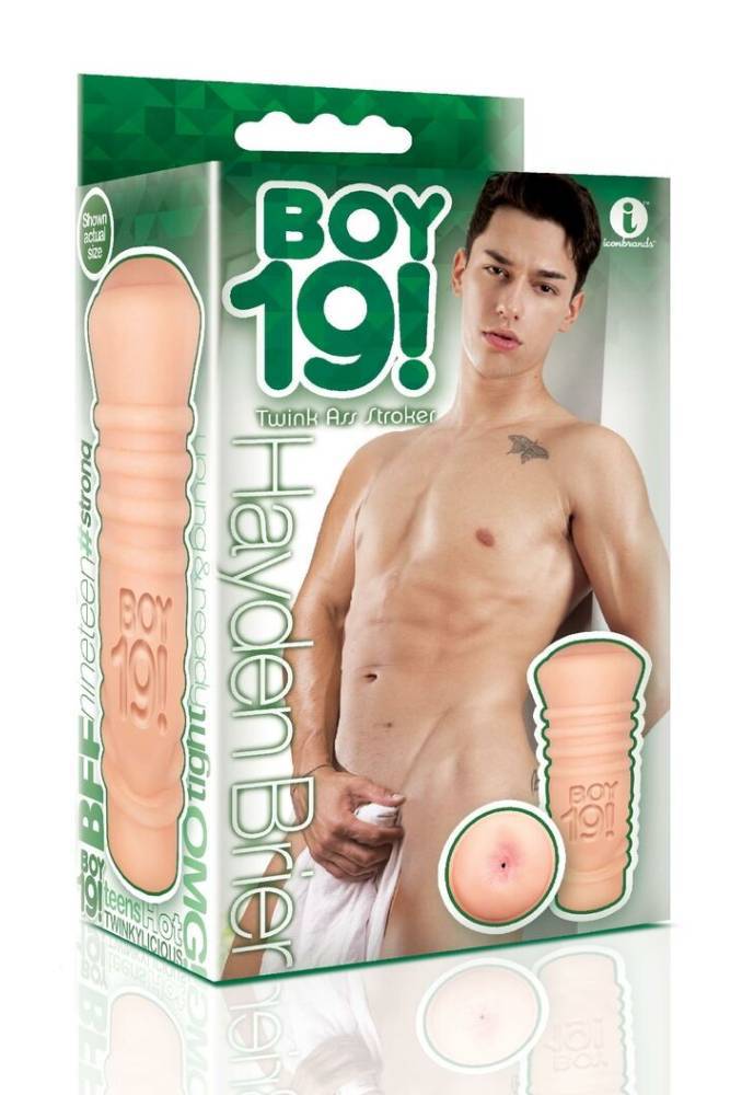 Icon Brands - BOY 19 Teen Twink - Hayden Brier - Custom Anal Masturbator - Stag Shop