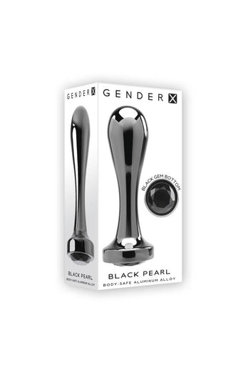 Evolved - Gender X - Black Pearl Anal Plug - Black - Stag Shop