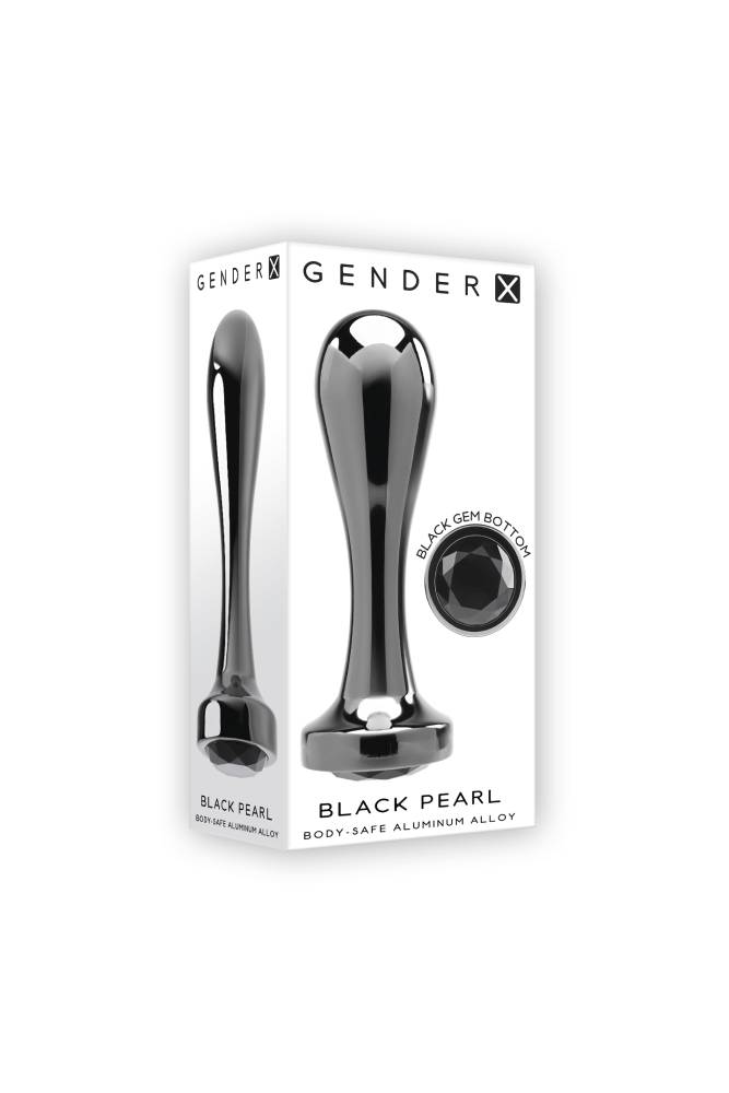 Evolved - Gender X - Black Pearl Anal Plug - Black - Stag Shop