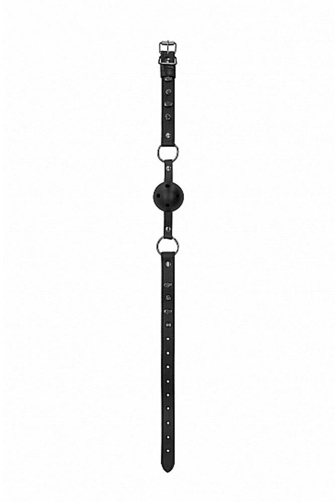 Ouch by Shots Toys - Breathable Ball Gag - Black - Stag Shop